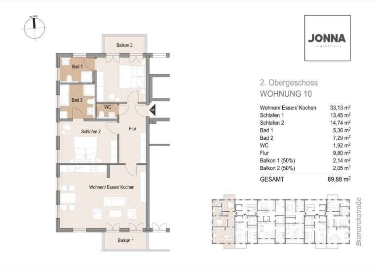 2. Obergeschoss Wohnung 10