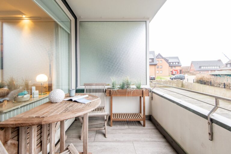 Balkon in Ferienwohnung auf Sylt